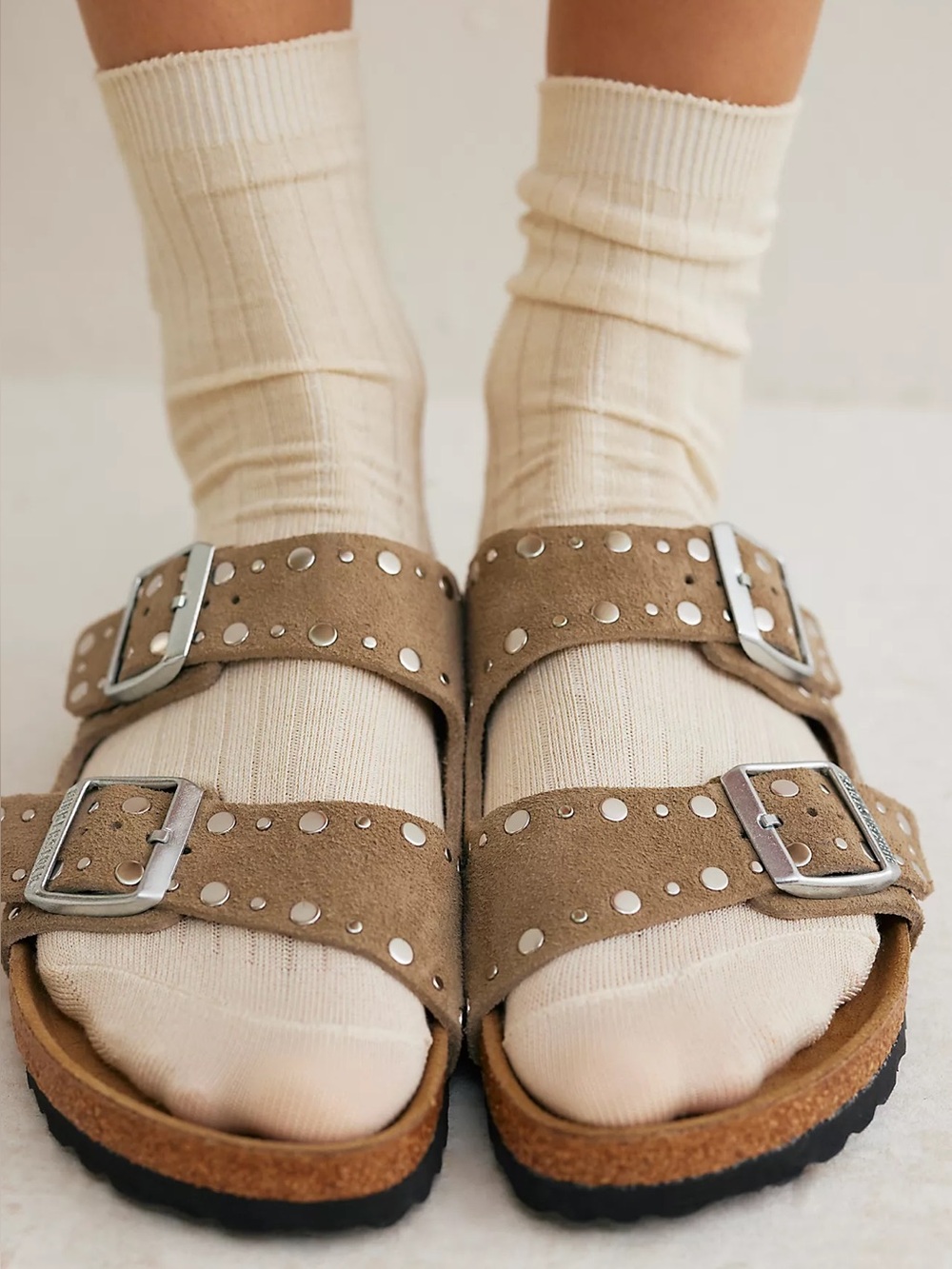 Birkenstock Arizona Rivets Sandals taupe